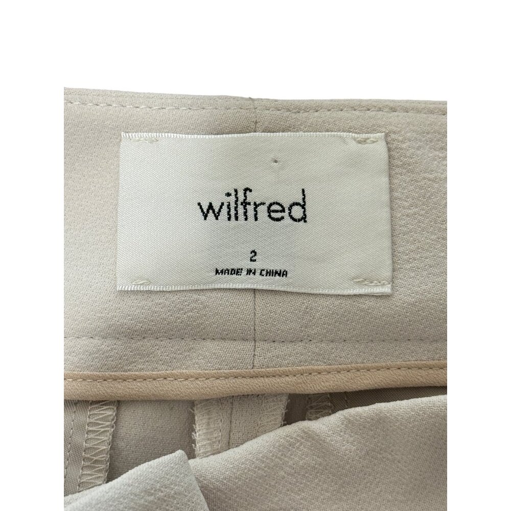 Wilfred Womens Beige Belted High-Waisted Shorts Size 2 - Picture 2 of 7